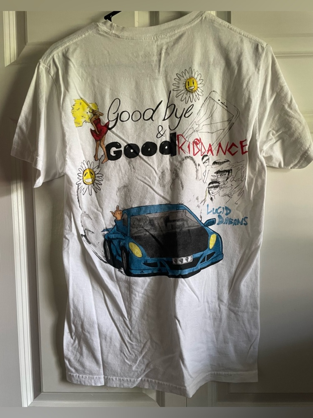 Juice Wrld ‘Goodbye & Good Riddance’ white graphic t-shirt. Size medium.